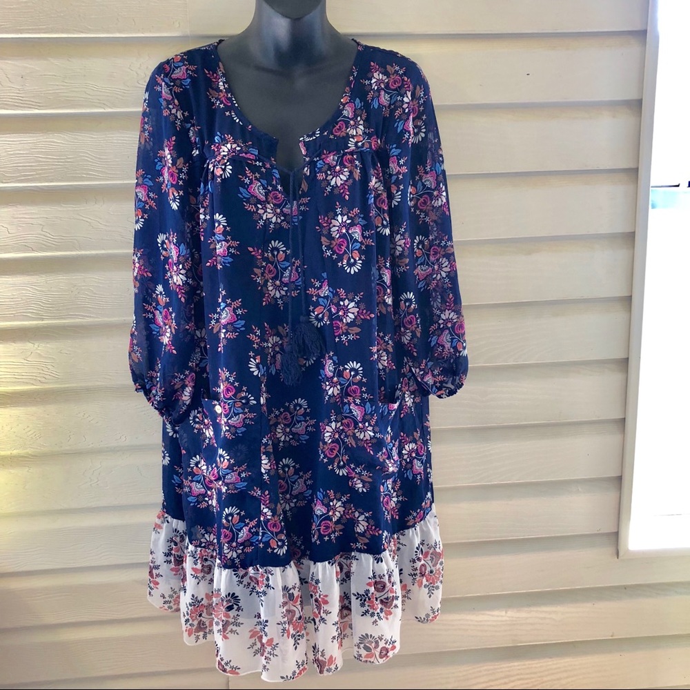AUW Boho floral dress size XL